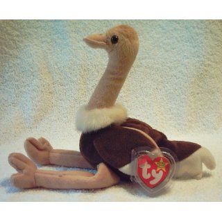 Ty Beanie Babies Stretch the Ostrich   Retired Toys & Games