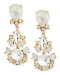 grand bouquet statement earrings, clear   kate spade new york   Clear