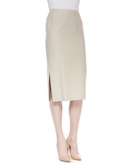 Womens Dayna Over the Knee Skirt with Side Slit   Lafayette 148 New York  