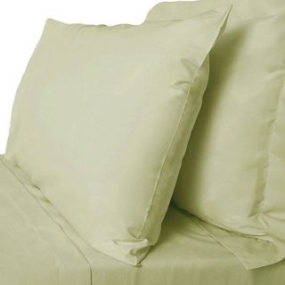 Light green cotton rich percale bed linen
