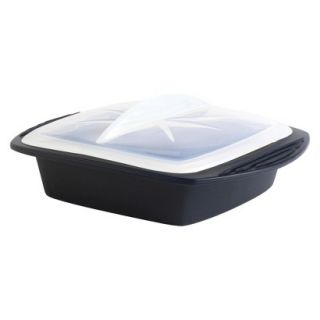 Mastrad Square Silicone Steam Microwave Cooker with Clear Lid