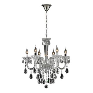 Formont 6 light Clear/ Chrome Crystal Chandelier