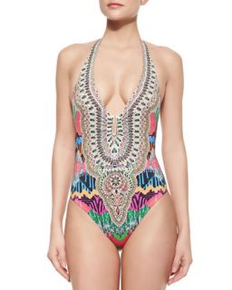 Womens Gathered Detail One Piece Swimsuit   Camilla   Chus (AUS 8/US 2)