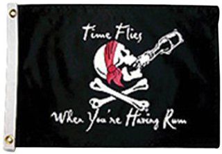 Taylor Made Products 1804 Time Flies When Your Having Rum Flag Automotive