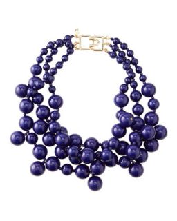 Beaded Cluster Necklace, Blue   Kenneth Jay Lane   Blue