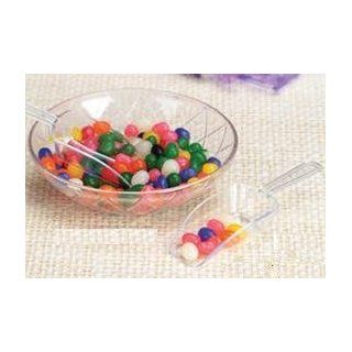 Candy Scoop Set   Package of 12 Clear Small Plastic Scoops for Wedding and Party Candy Buffets Kitchen & Dining