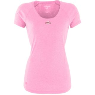 Antigua San Francisco Giants Womens Pep Shirt   Size Large, Mid Pink Heather