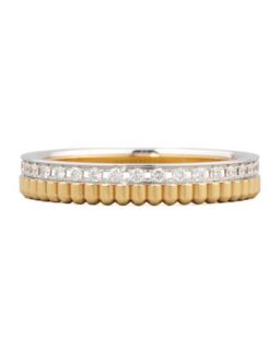 Quatre Follies 18k Yellow/White Gold Diamond Band Ring, Size 7   Boucheron  