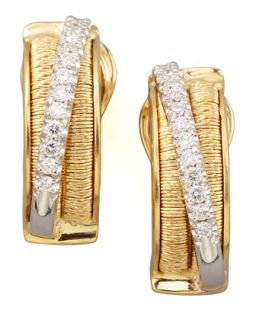Diamond Cairo 18k Small Huggie Earrings with Diamonds   Marco Bicego   (18k )