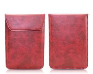 Terse Series iPad Mini Leather Case   Red Cell Phones & Accessories