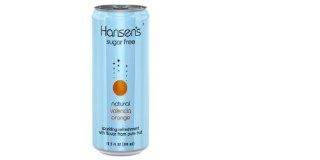 Hansen's Sparkling Beverage, Valencia Orange, Sugar Free, 10.5 Ounce Cans (Pack of 24)  Juice Soft Drinks  Grocery & Gourmet Food