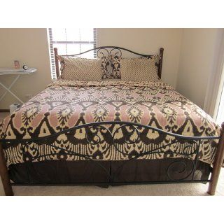 Shop Fashion Bed Group Doral Queen Size Bed in Matte Black/Walnut Finish at the  Furniture Store