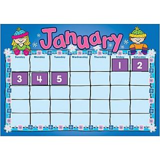 D.J. Inkers D.J. Kids Calendar Bulletin Board Set