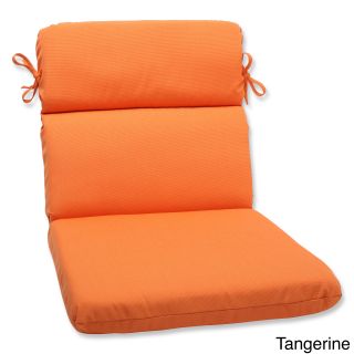 Pillow Perfect Outdoor Solid Rounded Corners Chair Cushion With Sunbrella Fabric