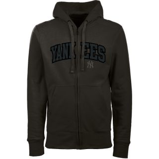 Antigua New York Yankees Mens Signature Full Zip Hooded Sweatshirt   Size