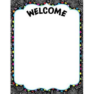Creative Teaching Press™ Poster Chart, Black and White Collection Welcome