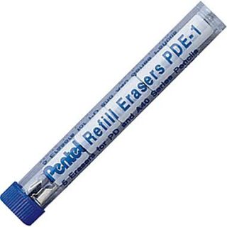 Pentel Automatic Pencil Eraser Refills, 10/Pack