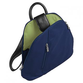 Baggallini Urban Backpack  Women's   Crinkle Navy/Leaf Green