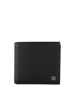 Mens York Bifold Wallet, Black   Alfred Dunhill   Red
