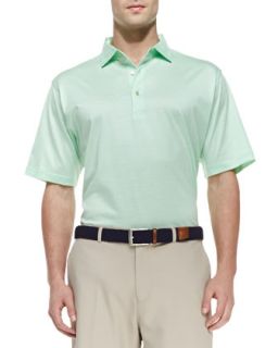 Mens Nena Short Sleeve Polo Shirt, Green   Peter Millar   Green (LARGE)