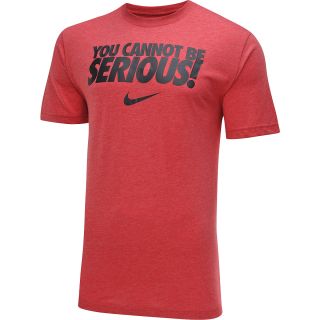 NIKE Mens You Cannot Be Serious Short Sleeve Tennis T Shirt   Size Medium,