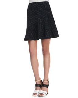 Womens Leyna Dotted Flared Skirt   MARC by Marc Jacobs   Black multi (SMALL)