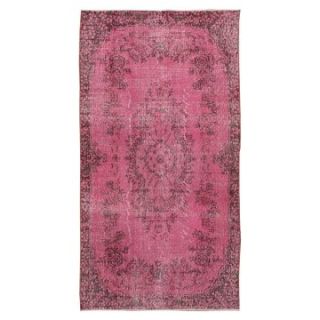 Overdyed All Over Pink Rug   3.9 x 7.4 ft.   Area Rugs