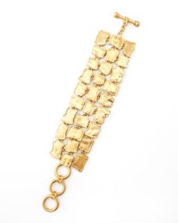 Link Bracelet   Dina Mackney   Gold