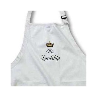 apr_112867_2 InspirationzStore His and Hers gifts   His Lordship   part of a his and hers mr and mrs couples gift set funny humorous english lord humor   Aprons   Medium Length Apron with Pouch Pockets 22w x 24l   Kitchen Aprons