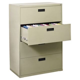 Sandusky Lee 400 Series 30 Inch 4 Drawer Lateral File   File Cabinets