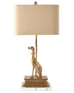 Right Regal Dog Table Lamp