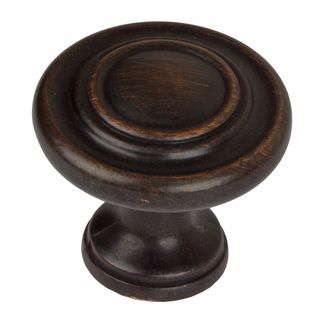 Gliderite 1.25 inch Oil rubbed Bronze 3 ring Round Cabinet Knobs (pack Of 10)