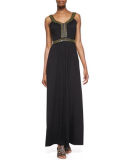 Womens Embellished Haute Jersey Maxi Dress   French Connection   Black (12)
