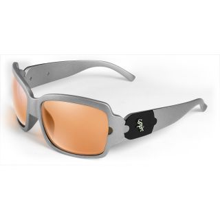 MAXX Chicago White Sox Bombshell 2.0 Silver Sunglasses, Silver