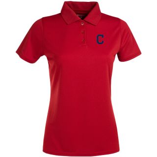 Antigua Cleveland Indians Womens Exceed Polo   Size Large, Dark Red (ANT INDN