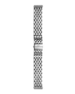 Deco Diamond Taper 7 Link Bracelet Strap, Steel   MICHELE   Silver