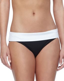 Womens Wide Band Hipster Bottom   Tommy Bahama   Black/White (LARGE)