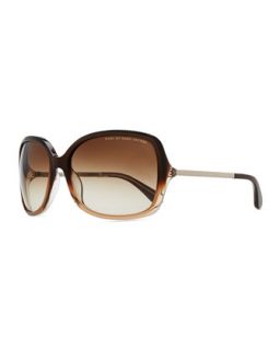 Plastic Oversized Sunglasses, Brown   Marc by Marc Jacobs   Brown