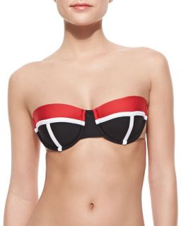 Womens Mrs. Bond Underwire Bikini Top   Luxe by Lisa Vogel   Lipstick w/ onyx