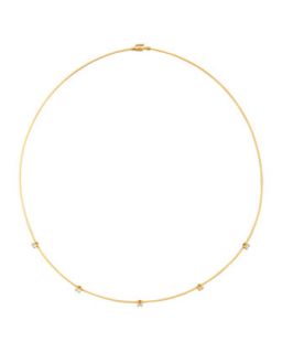18k Yellow Gold Rope 5 Diamond Necklace, 1.10 TCW   Paul Morelli   Yellow (18k )