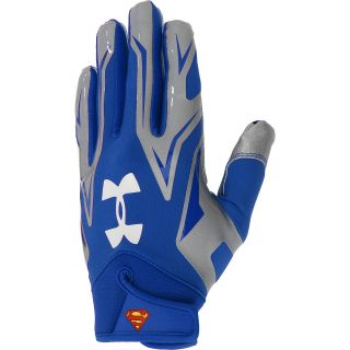 UNDER ARMOUR Mens Alter Ego Superman F4 Football Gloves   Size Medium,
