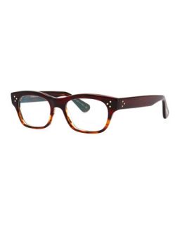 Artie Rectangular Optical Frame, Red   Oliver Peoples   Red (ONE SIZE)