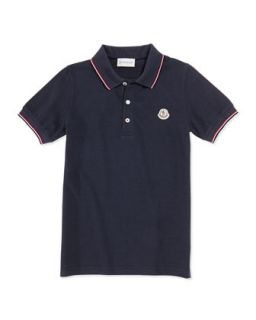 Tipped Logo Polo, Navy, Baby Boys 3 24 Months   Moncler   Navy (12 18M)