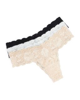 Womens Never Say Never Cutie Thong   Cosabella   Black (ONE SIZE)