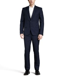 Mens Trend Fit Suit, Navy   Versace Collection   Blunvy (50)