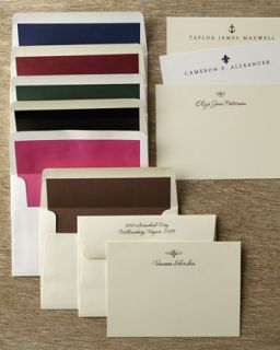 50 Motif Correspondence Cards with Personalized Unlined Envelopes