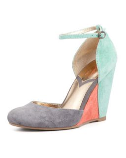 Fight Fire With Fire Colorblock Suede Wedge, Gray   Seychelles   Gry (7 1/2 B)