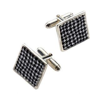 Men's Jewelry   Silver Square Cufflinks   Handmade of Polymer Clay   Cool Gifts for Him Adina Plastelina Jewelry