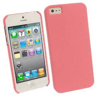 iGadgitz Pink Rubberised PC Hard Case Cover for New Apple iPhone 5 & 5S Mobile Phone 4G LTE + Screen Protector (Not suitable for iPhone 5C) Cell Phones & Accessories