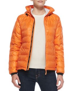 Womens Camp Hooded Puffer Jacket, Orange   Canada Goose   Sunset orange (XX 